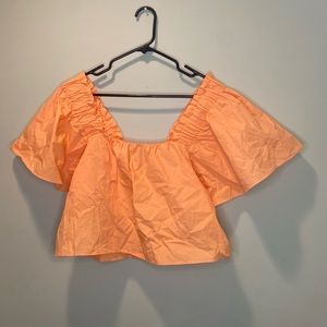 Zara orange crop NWT